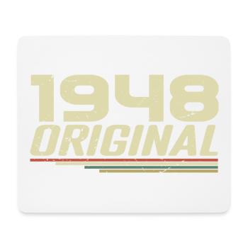 Jahrgang 1948 Jahrgang 1948 Retro Geburtstag 1948 - Mousepad (Querformat) - Weiß - Vorne