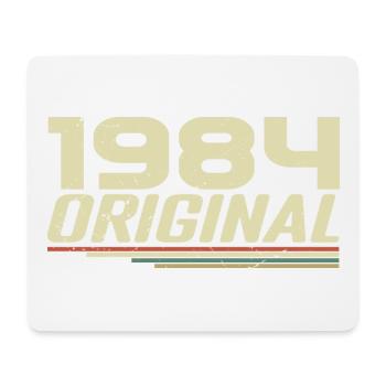 Jahrgang 1984 Jahrgang 1984 Retro Geburtstag 1984 - Mousepad (Querformat) - Weiß - Vorne