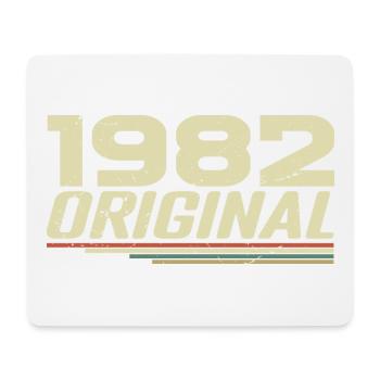Né en 1982 Vintage 1982 Anniversaire Rétro 1982 - Tapis de souris (format paysage) - blanc - Devant
