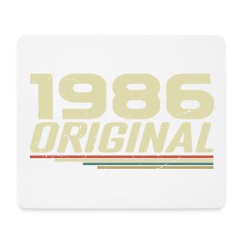Born in 1986 Vintage 1986 Retro Birthday 1986 - Mouse Pad (horizontal) - white - Front