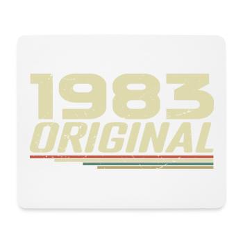 Born in 1983 Vintage 1983 Retro Birthday 1983 - Mouse Pad (horizontal) - white - Front