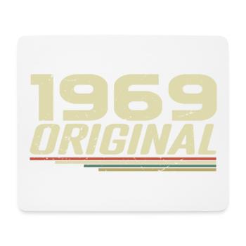 Né en 1969 Vintage 1969 Anniversaire Rétro 1969 - Tapis de souris (format paysage) - blanc - Devant