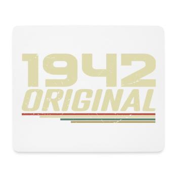 Born in 1942 Vintage 1942 Retro Birthday 1942 - Mouse Pad (horizontal) - white - Front