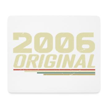 Born in 2006 Vintage 2006 Retro Anniversary 2006 - Mouse Pad (horizontal) - white - Front