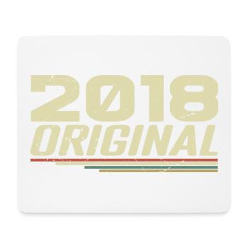Jahrgang 2018 Jahrgang 2018 Retro Geburtstag 2018 - Mousepad (Querformat) - Weiß - Vorne