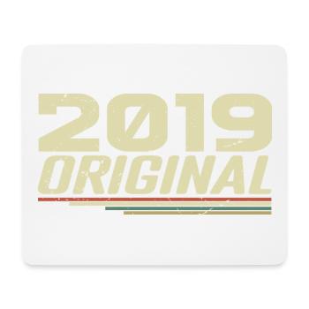 Born in 2019 Vintage 2019 Retro Birthday 2019 - Mouse Pad (horizontal) - white - Front