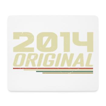 Born in 2014 Vintage 2014 Retro Anniversary 2014 - Mouse Pad (horizontal) - white - Front