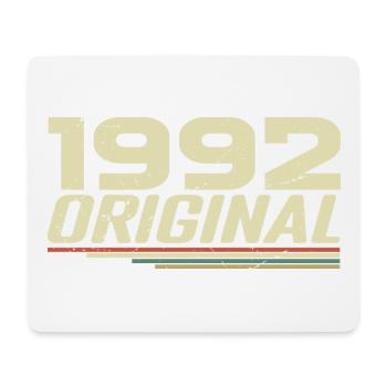 Born in 1992 Vintage 1992 Retro Birthday 1992 - Mouse Pad (horizontal) - white - Front
