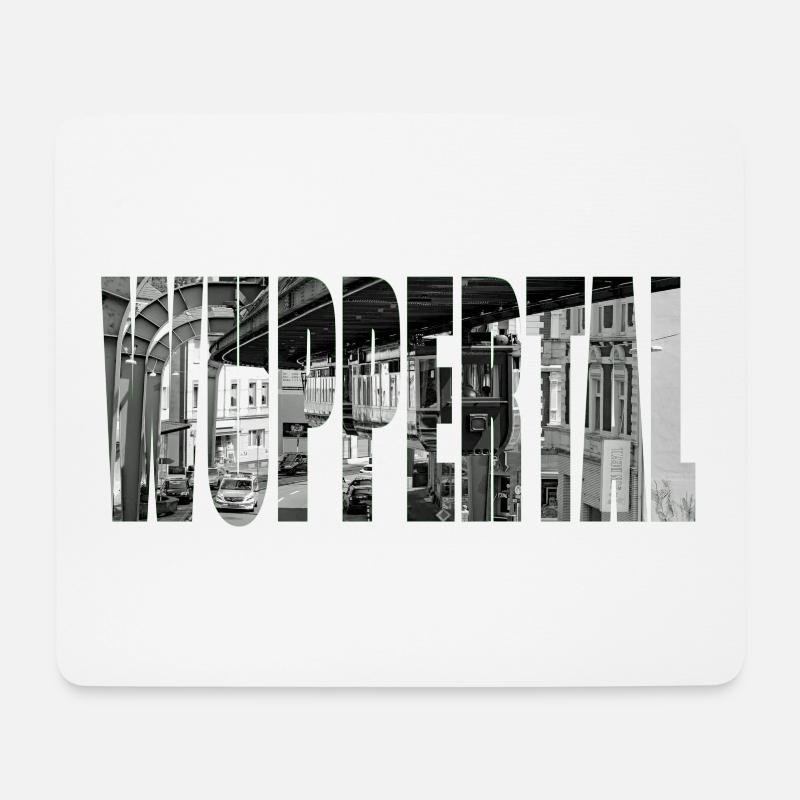 wuppertal schwebebahn - Mousepad (Querformat) - Weiß