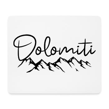 Dolomites Alpes Italie - Tapis de souris (format paysage) - blanc - Devant