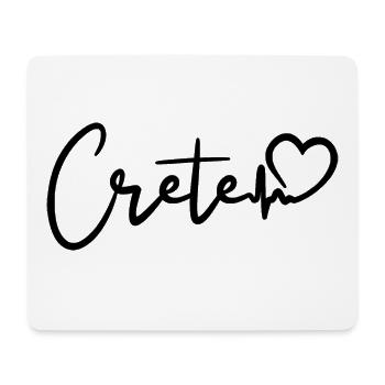 Crete Herzschlag Insel Kreta - Mousepad (Querformat) - Weiß - Vorne