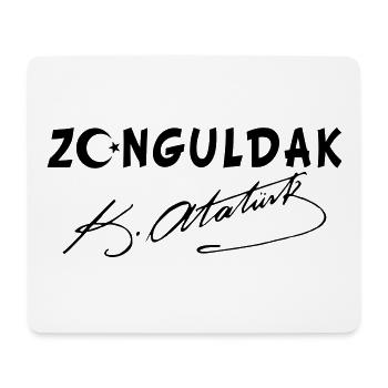 Zonguldak Turquie Drapeau Ata - Tapis de souris (format paysage) - blanc - Devant
