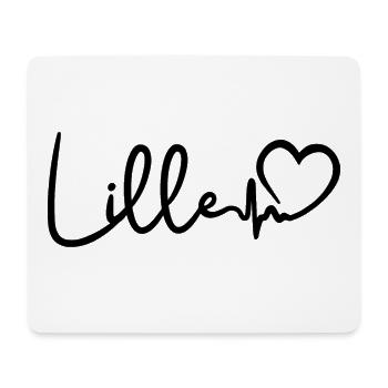 Lille Herzschlag Stadt Frankreich - Mousepad (Querformat) - Weiß - Vorne