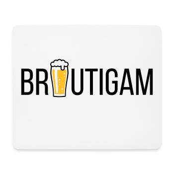 Bräutigam (Bier / Junggesellenabschied / POS) - Mousepad (Querformat) - Weiß - Vorne