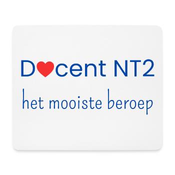 NT2-Lehrer: der beste Beruf - Mousepad (Querformat) - Weiß - Vorne