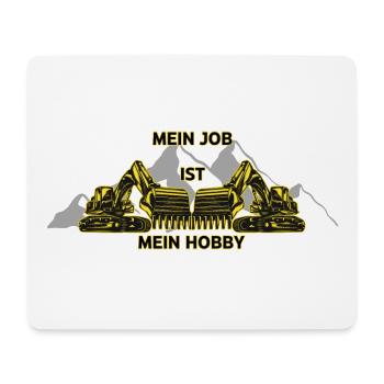 Mein Job, Mein Hobby - Mousepad (Querformat) - Weiß - Vorne