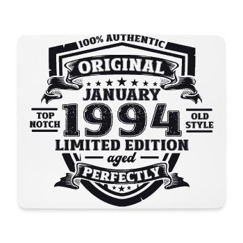 30th Birthday January Vintage 1994 Original - Mouse Pad (horizontal) - white - Front