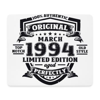 30. Geburtstag Herren Original März Jahrgang 1994 - Mousepad (Querformat) - Weiß - Vorne