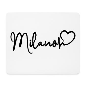Milano Heartbeat Milan Italy - Mouse Pad (horizontal) - white - Front