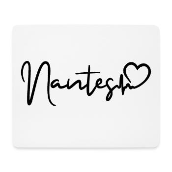 Nantes Herzschlag - Mousepad (Querformat) - Weiß - Vorne