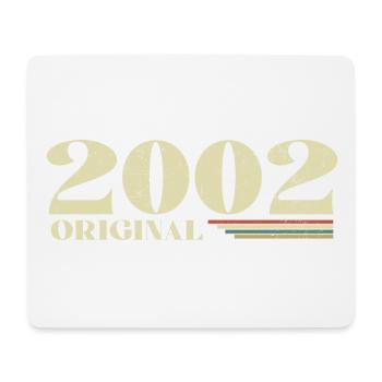 Original 2002 Jahrgang 2002 Retro Jubiläum 2002 - Mousepad (Querformat) - Weiß - Vorne