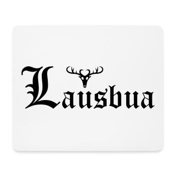 Lausbua mit Hirsch - Mousepad (Querformat) - Weiß - Vorne