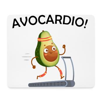 Avocardio t-shirt humour message avocat cadeau - Tapis de souris (format paysage) - blanc - Devant