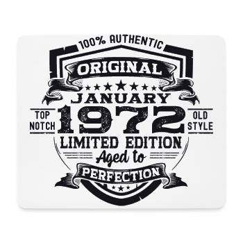 Né 1972 Janvier 51st anniversaire Homme cadeau - Tapis de souris (format paysage) - blanc - Devant