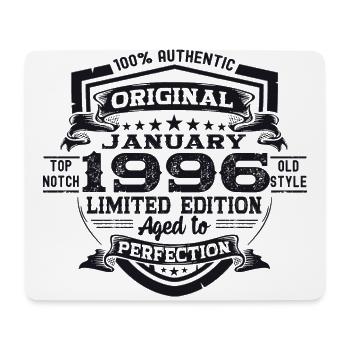 Born 1996 January 27th birthday Gift Man - Mouse Pad (horizontal) - white - Front