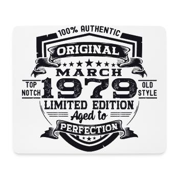 44ème Anniversaire Homme Original Mars Vintage 1979 - Tapis de souris (format paysage) - blanc - Devant