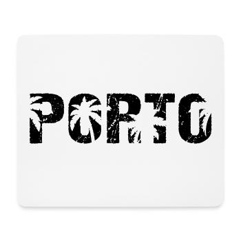 Porto Portugal Beach Palms - Mousepad (Querformat) - Weiß - Vorne