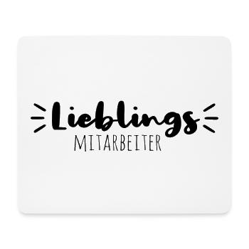 Lieblingsmitarbeiter - Mousepad (Querformat) - Weiß - Vorne