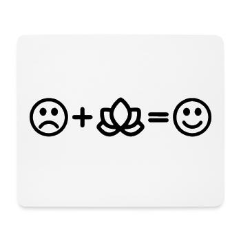 Yoga Smiley Lotus Yoga - Mouse Pad (horizontal) - white - Front