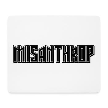 misanthrope - Mouse Pad (horizontal) - white - Front