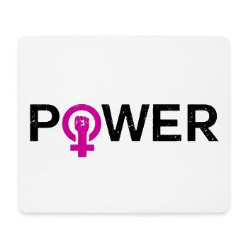 Girl Power Women's Power - Mouse Pad (horizontal) - white - Front