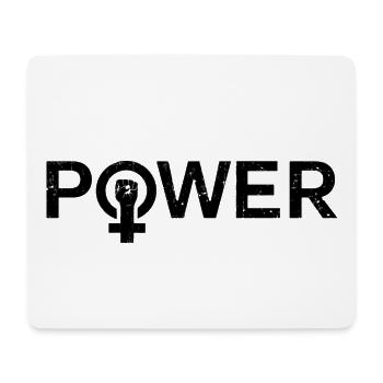 Girl Power Women’s Power Féminisme - Tapis de souris (format paysage) - blanc - Devant