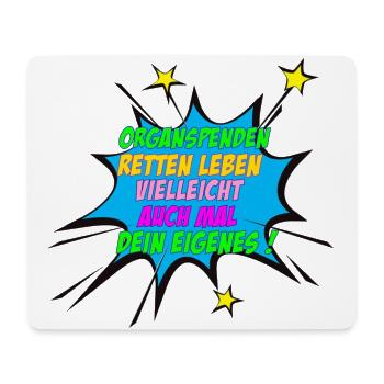 Organspenden retten Leben 21 - Mousepad (Querformat) - Weiß - Vorne