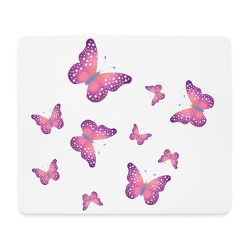 Butterfly magic: color in your life - Mouse Pad (horizontal) - white - Front