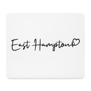 Battement de cœur d’East Hampton - Tapis de souris (format paysage) - blanc - Devant