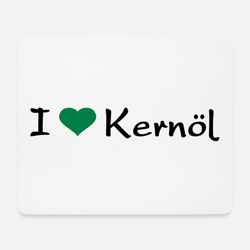 I mog Kernöl - Mousepad (Querformat) - Weiß