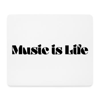 Music is Life - Mouse Pad (horizontal) - white - Front
