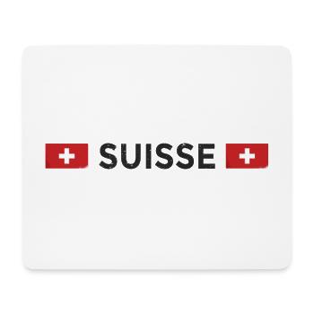Schweiz Fußball Fan Trikot Schweizer Flagge Suisse - Mousepad (Querformat) - Weiß - Vorne