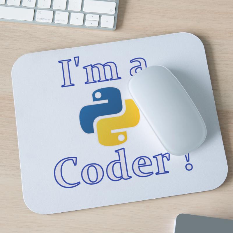Ich bin Python-Code Mousepad (Querformat)