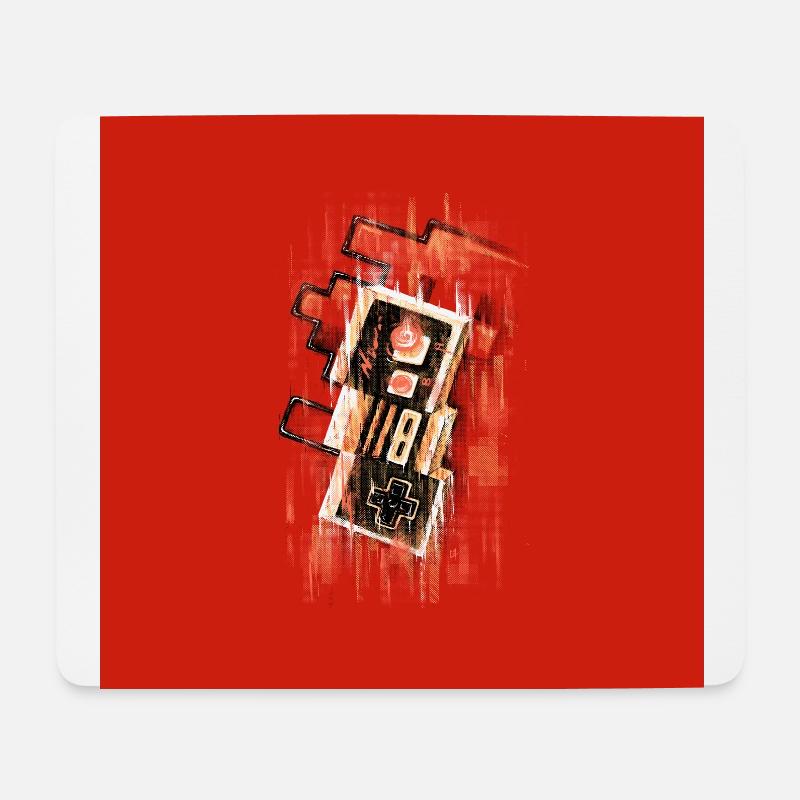 Blurry NES - Tapis de souris (format paysage) - blanc