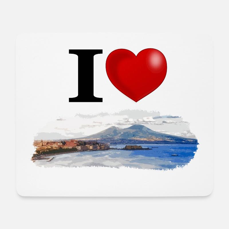 Ich liebe Neapel - Mousepad (Querformat) - Weiß