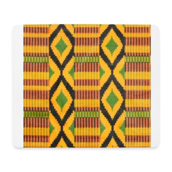 Green, yellow and black colored diamond patterns - Mouse Pad (horizontal) - white - Front
