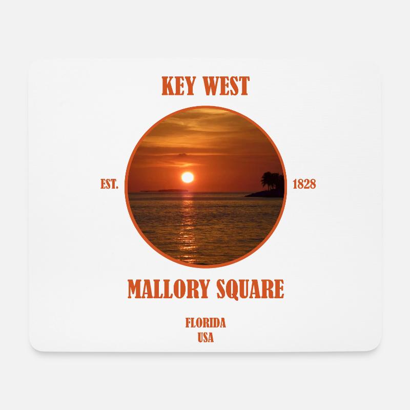 Key West Florida Keys Miami Sonnenuntergang USA - Mousepad (Querformat) - Weiß