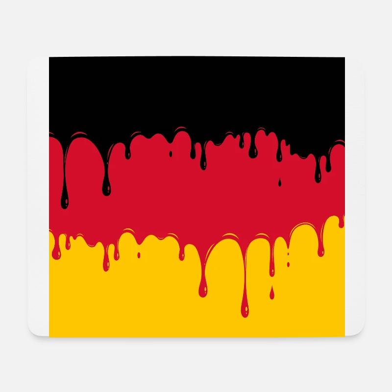 DRIPPING DEUTSCHLAND - Mousepad (Querformat) - Weiß