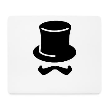 Zauberer Cylinder - Mousepad (Querformat) - Weiß - Vorne