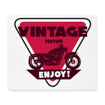 Vintage engine 80 F - Mouse Pad (horizontal) - white - Front